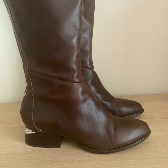 Alexander Wang Brown Calf leather Sigrid Boots size 10 - Picture 4 of 15
